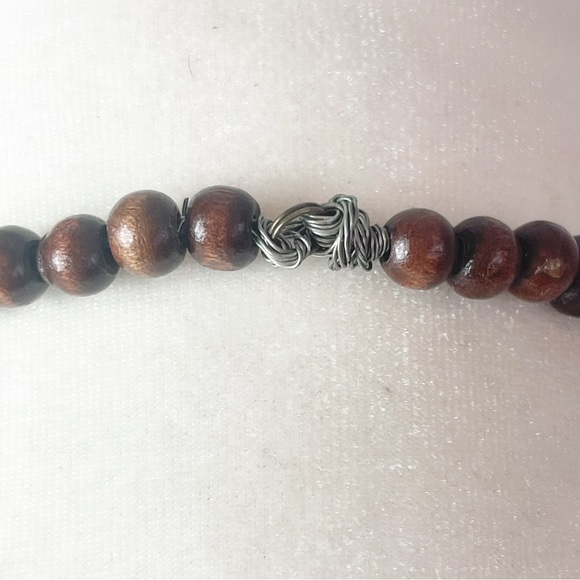 Vintage Sun Like Amazigh Amber & Bone Chunky Necklace - Picture 10 of 14